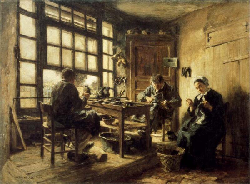 Leon Lhermitte The Cobblers China oil painting art